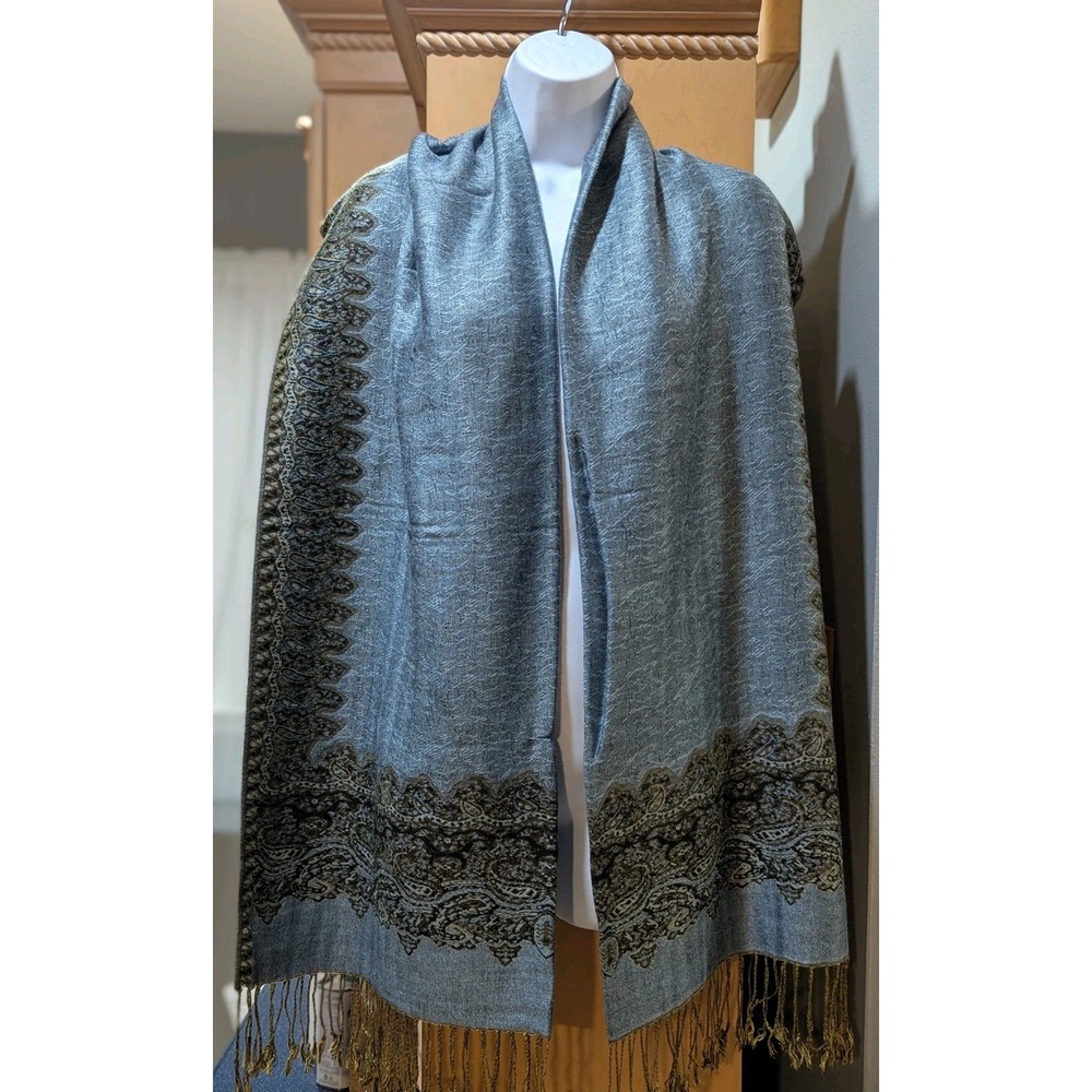 Pashmina Multicolor Scarf Wrap Pashmina And Silk Shawl